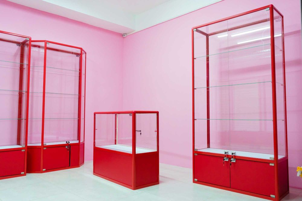 Oynaly vitrina, Акция, прилавки, savdo vitrinalar stellajlar