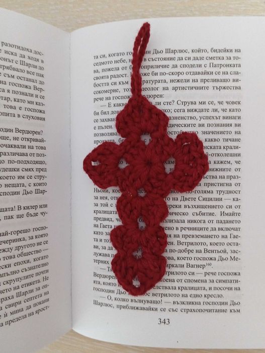 Изработвам ръчно плетени книгоразделители