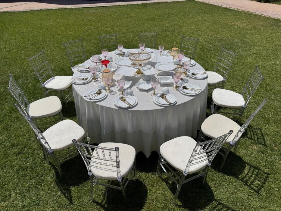 АРЕНДА/ПРОКАТ столы, стулья, и посуда