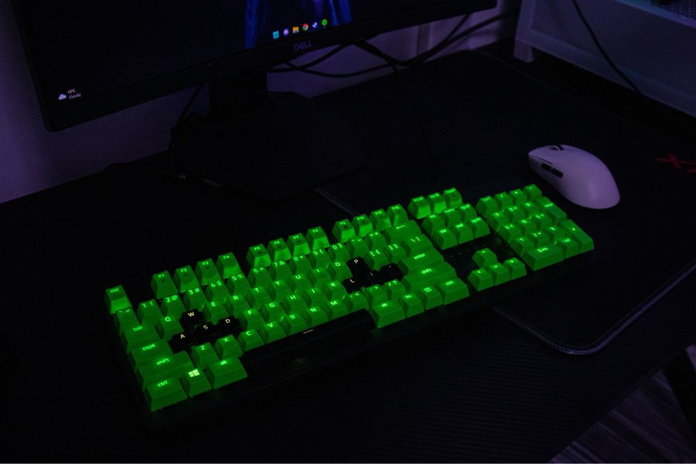 Razer Hustman RGB custom purple switch