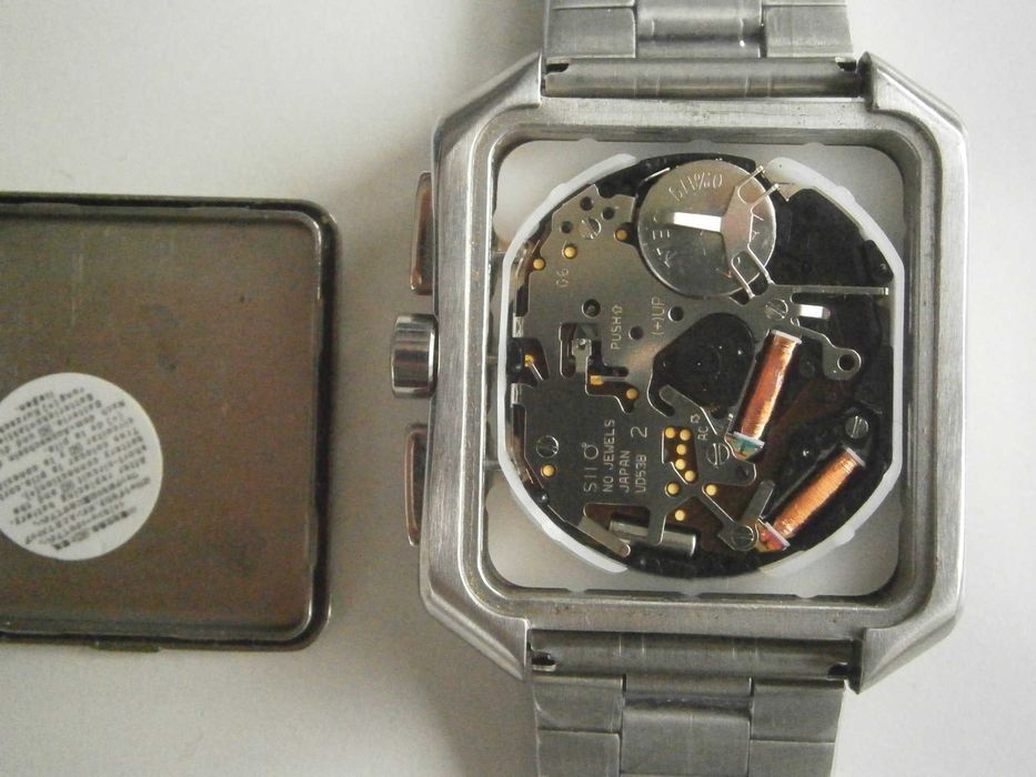 PierCarlo d`Alessio - quartz chronograph, Japan movement, 36x44mm,TOP!