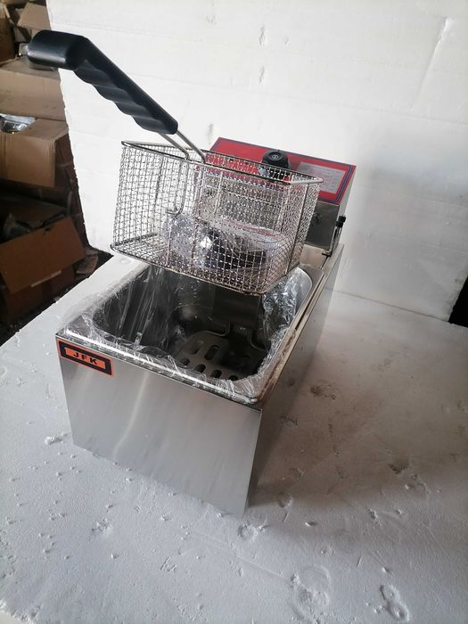 Фритюрник Професионален Електрически 8л., 8+8л. фритюрник