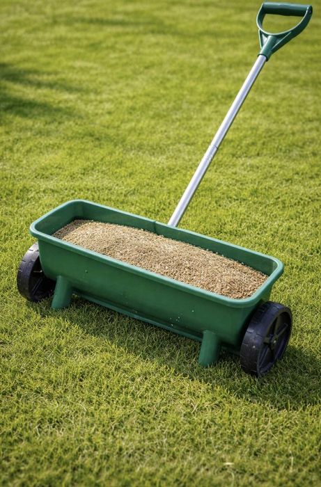 Градинска разпръсквачка за тор, семена и сол Garden Touch Spreader Wagon 4.4 л