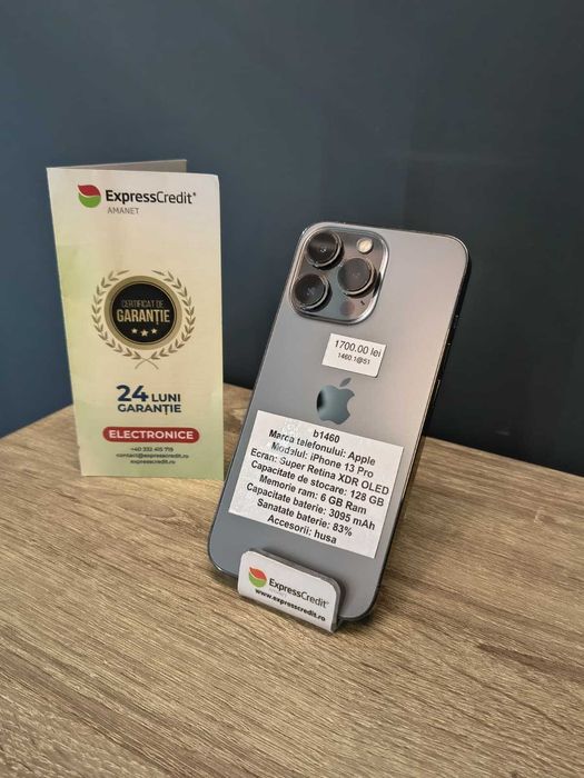 (AG51) Apple iPhone 13 Pro 128GB b1460 - Garantie 2 ani!