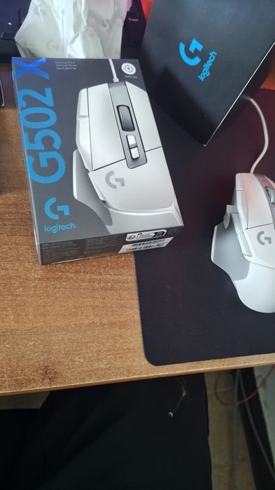 Мишка LOGITECH G502 X WH + Пад