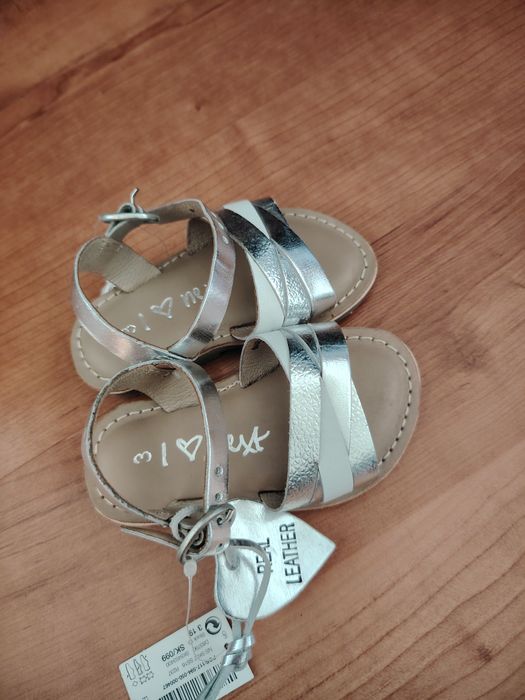 Next sandale pentru micile prințese noi, diln piele, Nr. 19