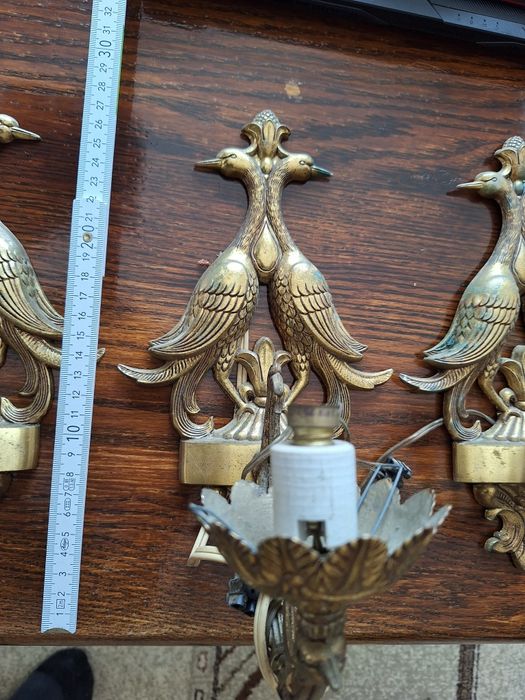 Бароков аплик и полилей настолни лампи