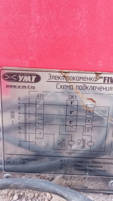 Продам электропечь для бани.