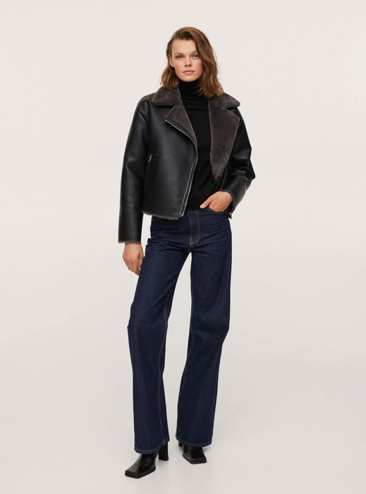 Яке Mango с топла подплата