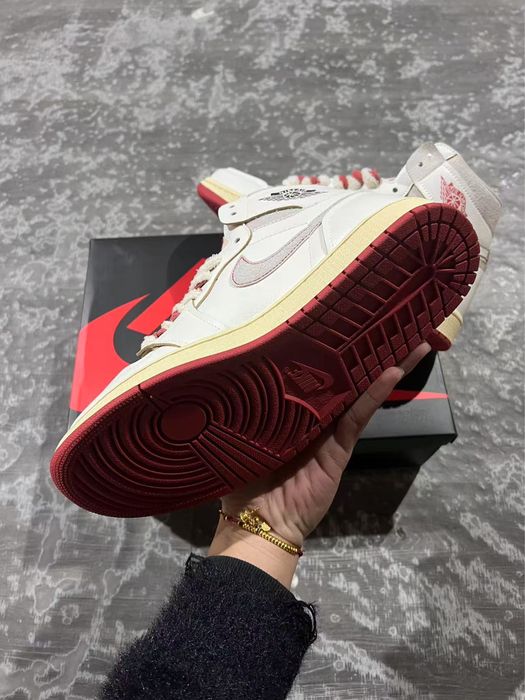 Air Jordan 1 Retro High Rare Air Sail Cinnabar