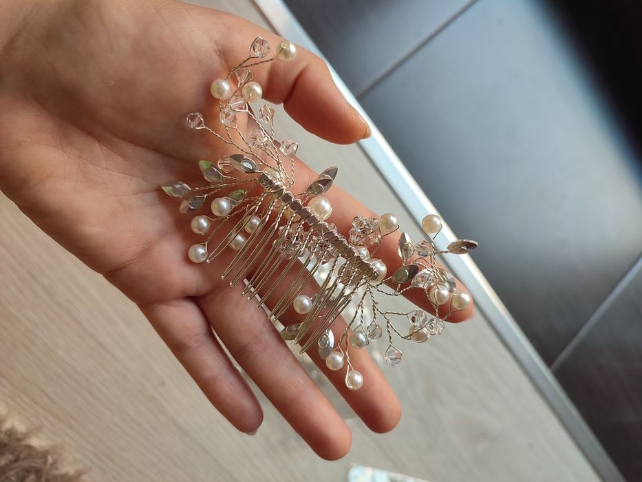 Бижу за коса с перли