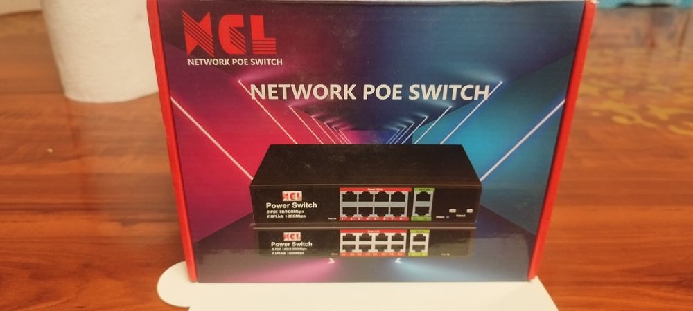 POE switch 8 port +2 port Gigabit