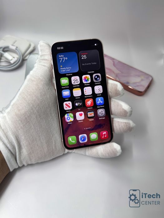iPhone 13 mini, 128GB, Pink, 100% батерия, КАТО НОВ, 2г. ГАРАНЦИЯ!