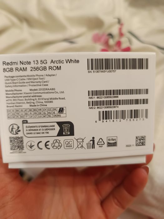 Телефон Xiaomi Redmi Note 13 5G Arctic White