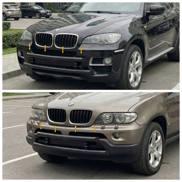 Защита бампера на Bmw x5 е53 e70 x6 e71 72