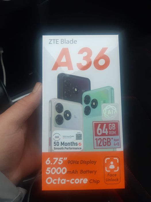 Продам ZTE A 36  новый не вскрылвался