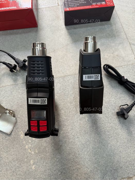 Фен строительный электронный табло