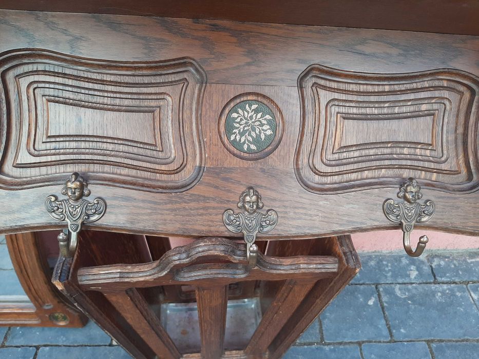 set lemn , lampadar , oglinda,cuier , suport