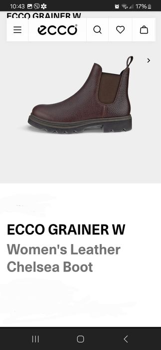 НОВИ ECCO боти естествена кожа EU39