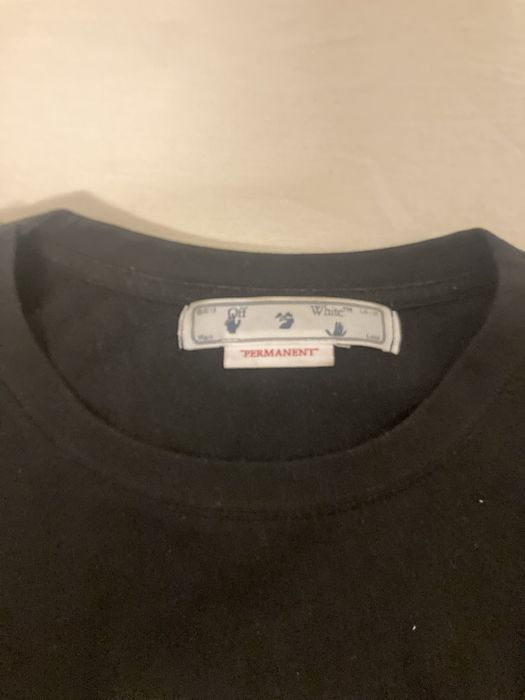 Tricou off white , negru, marimea l