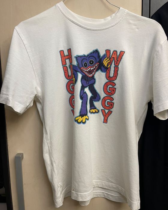Tricou alb unisex Huggy Wuggy