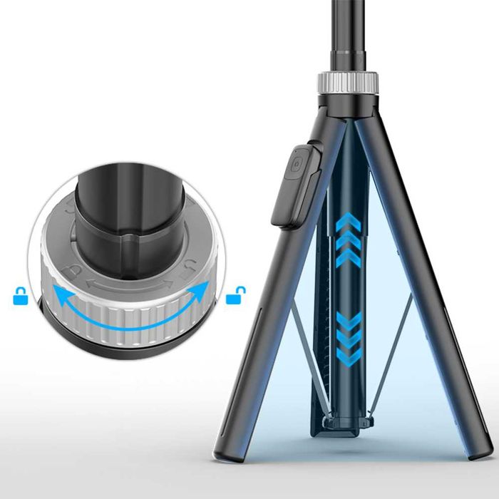 ADYSS X60 – Селфи стик и трипод | 1.8 м височина | 360° завъртане