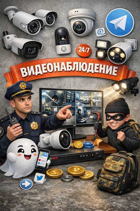 установка и ремонт видеонаблюдения