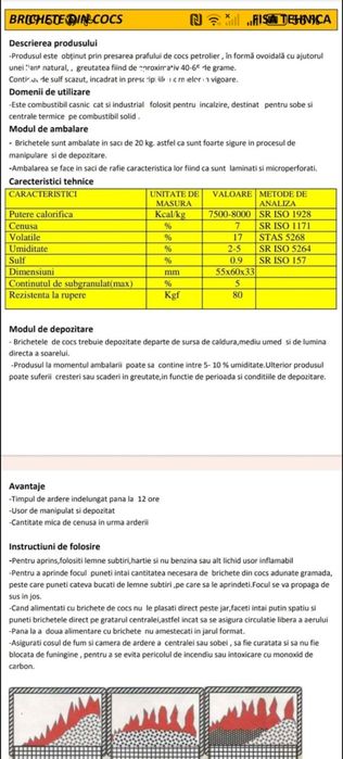 Cărbuni cocs de vanzare