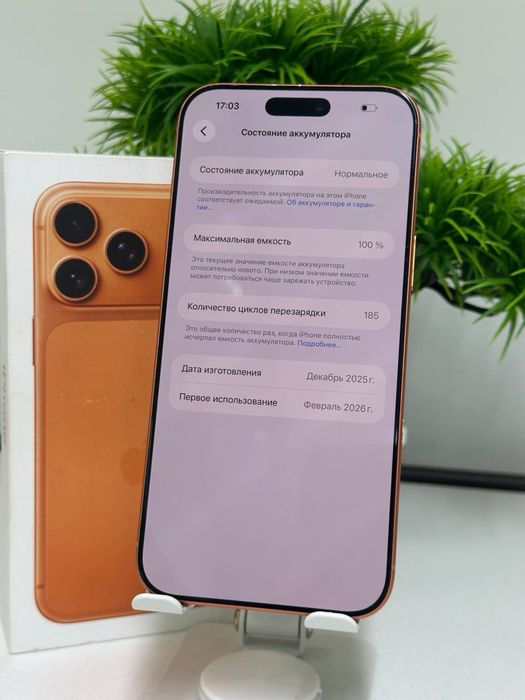 Iphone 17 pro max |256 gb| akb 100%|цп 185 | e-sim