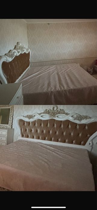 Спальный диван с матрасом мягкий