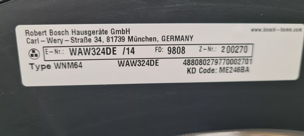 Топ Пералня BOSCH Serie 8 1600обр А +++ 8кг