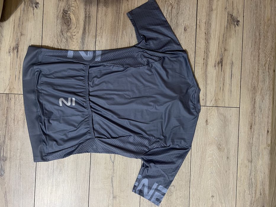 INBIKE tricou ciclism damă L gri, fermoar integral, nou