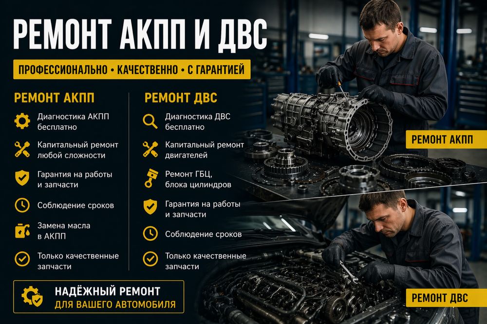 Ремонт акпп и двс
