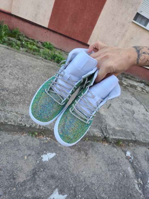 Air Jordan 1 Mid White / White-White custom