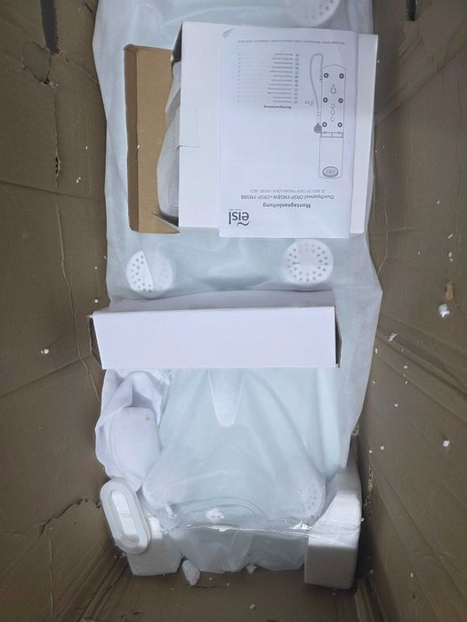 EISL Panou de duș cu baterie mixer KARIBIK, alb