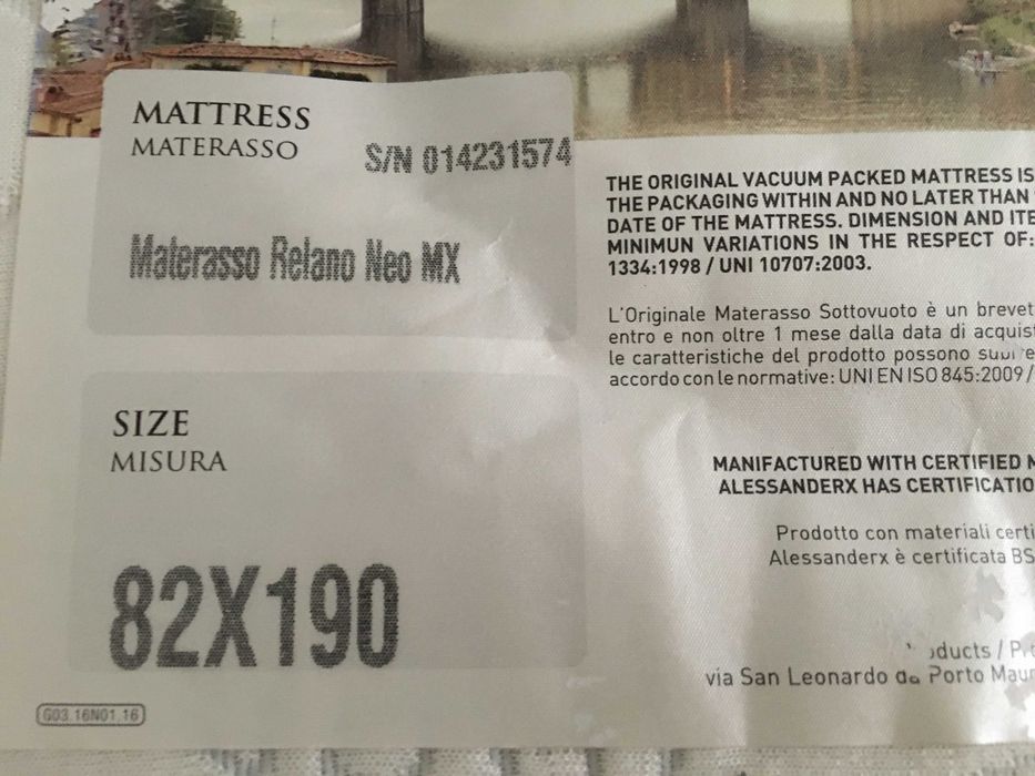 Magniflex RelanoNeoMX/82x190/ и, легло масив