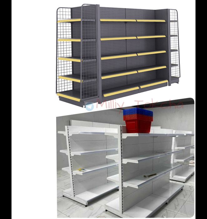 Стеллаж металлический сборный, konstruktiv dokon polkalari, tokchalar