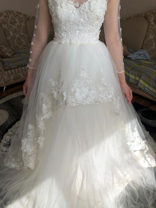 Продам свадебное платье ! 55000 тенге