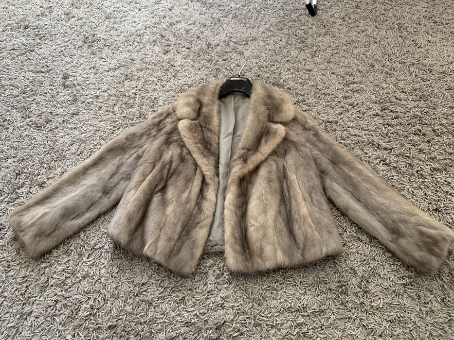 Haina blana naturala nurca / vizon XS - S