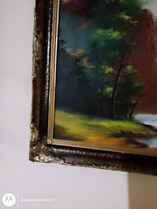 Tablou pictat pe pinza -peisaj