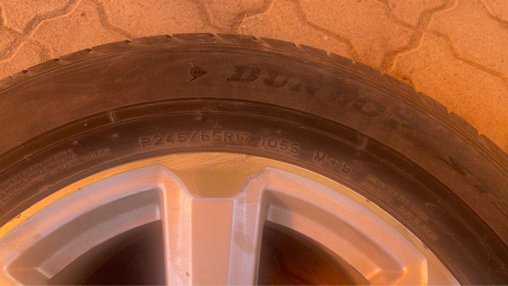 Титановые диски  с покрышкой Dunlop
