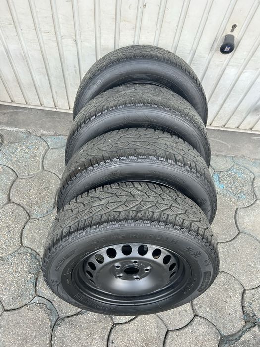 Jante otel 5x112mm, roti cu anvelope iarna 195/65 R15, VW Golf 5/6/7/8, Touran, Caddy, Jetta, Audi A3, Seat, Skoda
