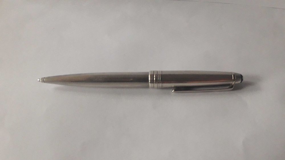 химикалка Монблан Montblanc Meisterstuck Solitaire 164S сребърна