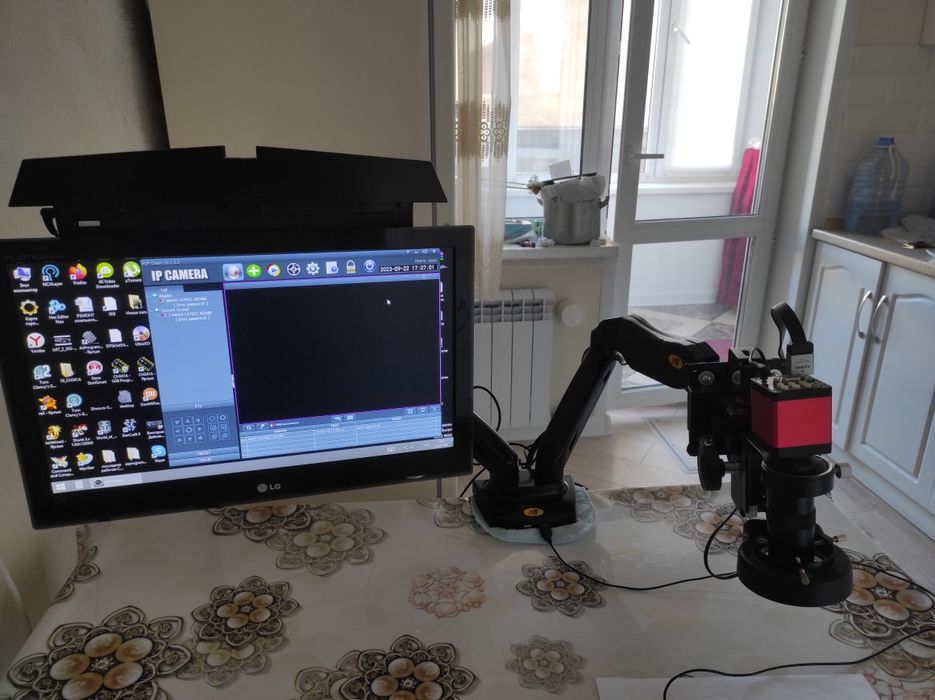 Микроскоп и моноблок для ремонта ноутбуков и смартфонов