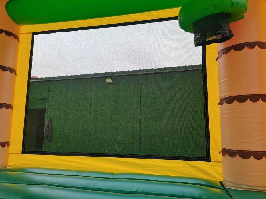 Tobogan Gonflabil Cu Piscină și Spațiu Joacă Casuta Palmier