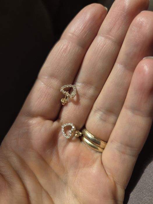 Cercei aur Splendor pt fetite mici!