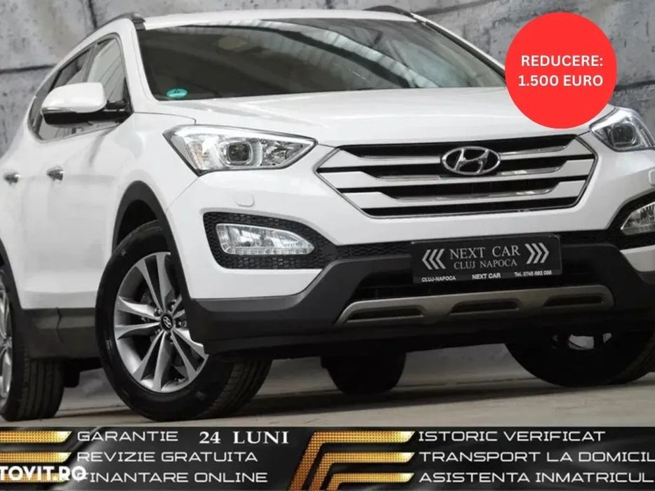 Hyundai Santa Fe GARANTIE PANA LA 36 LUNI*RATE*197Cp*4x4*Automata*Piele crem*Navi*Led