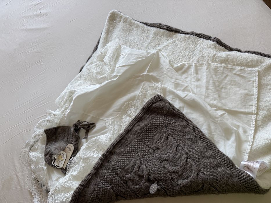 Теплый плед-конверт