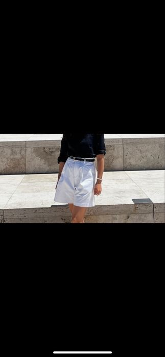 Белые хлопковые шорты