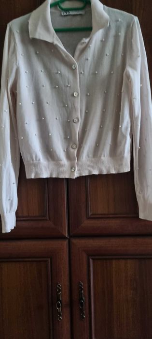 Cardigan superb cu perle
